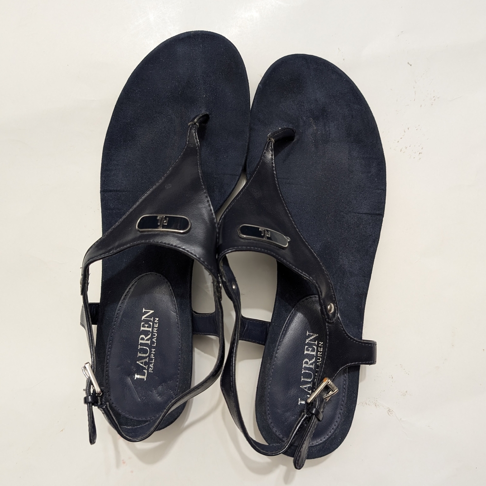 Black and Blue Ralph Lauren Women's Sandals
